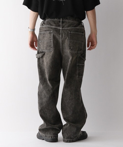 ワイド バギー デニム 古着 vintage sullen wide denim soerte ジーンズ WIDE BUGGY VINTAGE LIKE DENIM PANTS ” MUD