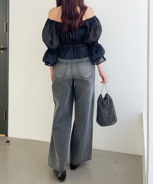 Heather(ヘザー)の「2WAYシアーオフショルブラウス 140678(シャツ/ブラウス・レディース・アイボリー/ピンク/ブラック・FREE)」の13枚目の写真