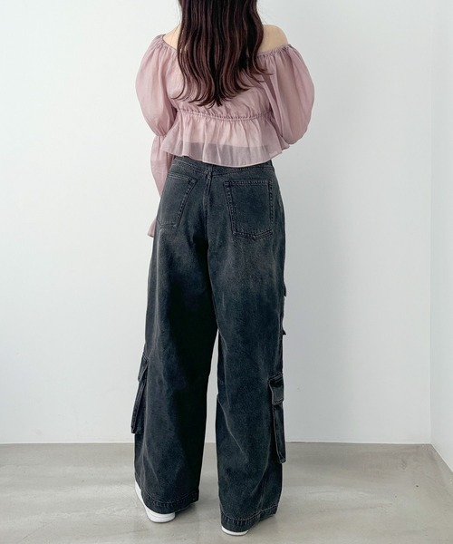 Heather(ヘザー)の「2WAYシアーオフショルブラウス 140678(シャツ/ブラウス・レディース・アイボリー/ピンク/ブラック・FREE)」の17枚目の写真