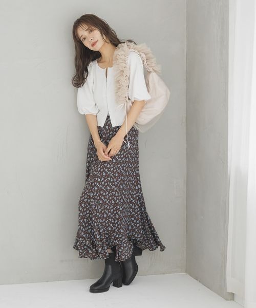 mysty woman（ミスティウーマン）の「チュールシャーリングBAG　145348（ショルダーバッグ・レディース・グレー/ライトベージュ/グリーン・FREE）」の17枚目の写真