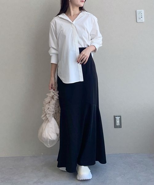 mysty woman（ミスティウーマン）の「チュールシャーリングBAG　145348（ショルダーバッグ・レディース・グレー/ライトベージュ/グリーン・FREE）」の5枚目の写真