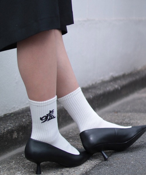 G.V.G.V.（ジーヴィージーヴィー）の「LOVE AND LIE SOCKS（ソックス/靴下・レディース・ホワイト/パープル/レッド/グリーン・L/M）」の2枚目の写真