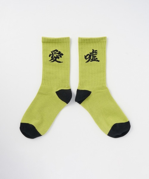 G.V.G.V.（ジーヴィージーヴィー）の「LOVE AND LIE SOCKS（ソックス/靴下・レディース・ホワイト/パープル/レッド/グリーン・L/M）」の3枚目の写真