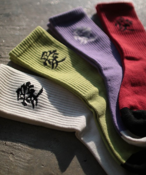 G.V.G.V.（ジーヴィージーヴィー）の「LOVE AND LIE SOCKS（ソックス/靴下・レディース・ホワイト/パープル/レッド/グリーン・L/M）」の11枚目の写真