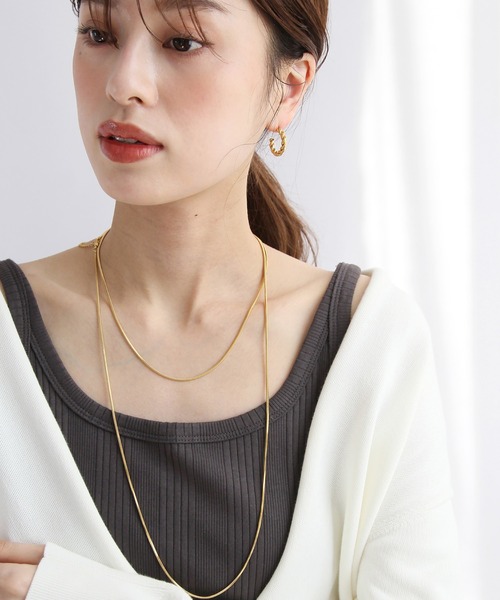 abaskdesign(アバスクデザイン)の「金属アレルギー対応 ツイストステンレスピアス S(ピアス(両耳用)・レディース・シルバー/ゴールド・FREE)」の12枚目の写真