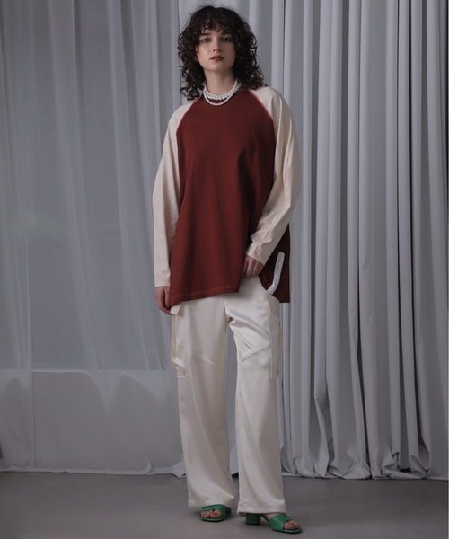 CREOLME（クレオルム）の「(CREOLME)フロントホックラグランT