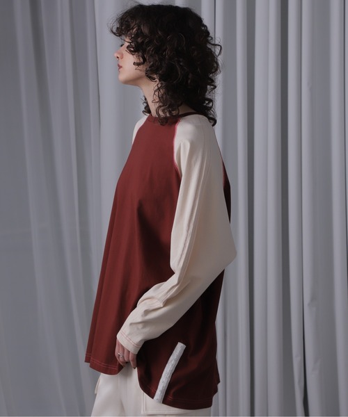 CREOLME（クレオルム）の「(CREOLME)フロントホックラグランT