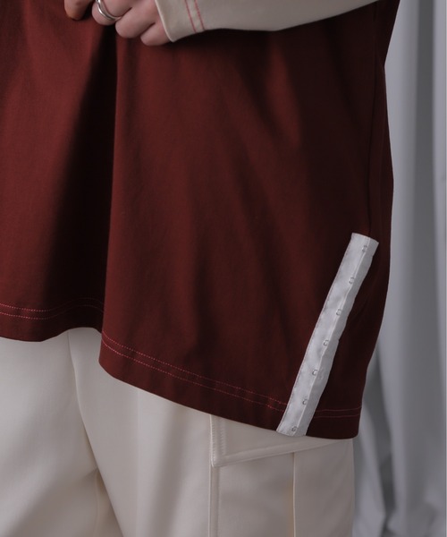 tシャツ (CREOLME)フロントホックラグランTシャツ レディース CREOLME（クレオルム）の「(CREOLME)フロントホックラグランT