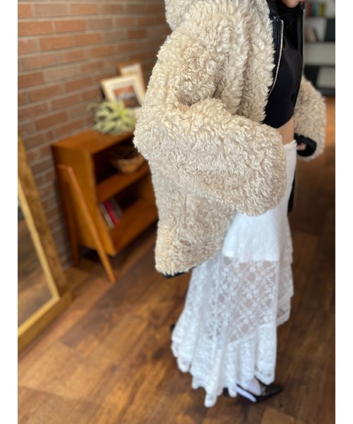 EVRIS（エヴリス）の「2WAYレースロングスカート（スカート・レディース・ブラック/ホワイト・FREE）」の17枚目の写真