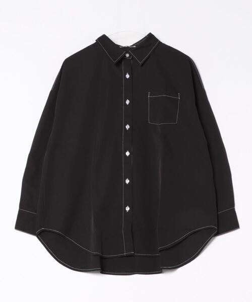 pufe(ピュフェ)の「【pufe】撥水ベーシックシャツ(シャツ/ブラウス・レディース・ブラック/ホワイト・ONE)」の19枚目の写真
