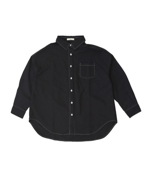 pufe(ピュフェ)の「【pufe】撥水ベーシックシャツ(シャツ/ブラウス・レディース・ブラック/ホワイト・ONE)」の16枚目の写真