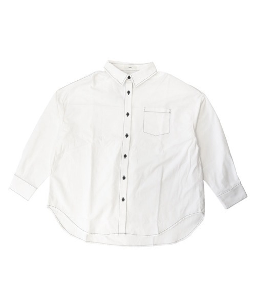 pufe(ピュフェ)の「【pufe】撥水ベーシックシャツ(シャツ/ブラウス・レディース・ブラック/ホワイト・ONE)」の17枚目の写真