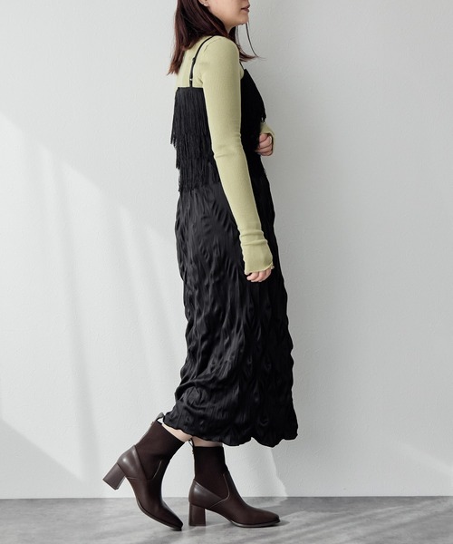 HIMIKO(ヒミコ)の「【HIMIKO】リブニットブーツ/641419(ブーツ・レディース・ダークブラウン/グレー/ブラック・23.5cm/24.5cm/25.0cm/21.5cm/22.0cm/23.0cm/24.0cm/25.5cm/22.5cm/26.0cm/26.5cm)」の7枚目の写真