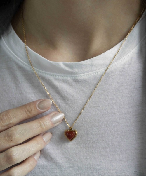 delivery Heart chain  ハートチェーン　金属ネックレス ハートチェーンネックレス | 金属アレルギーに悩む女性向け