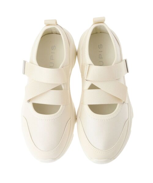 Green Parks(グリーンパークス)の「RUPIS. クロスベルトスニーカー(スニーカー・レディース・アイボリー/ブラック・M/S/L)」の15枚目の写真