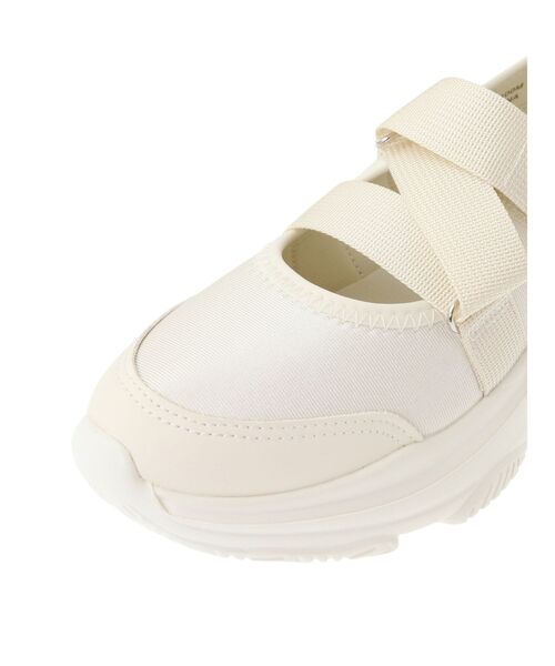 Green Parks(グリーンパークス)の「RUPIS. クロスベルトスニーカー(スニーカー・レディース・アイボリー/ブラック・M/S/L)」の19枚目の写真