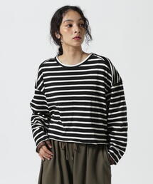 DROIT BELLO | DROIT BELLO（ドロイトベロ）別注チュールドッキングボーダーカットソー(Tシャツ/カットソー)