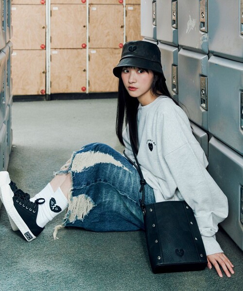 FREAK'S STORE（フリークスストア）の「Kurt Wu/カート ウー 別注 broken heart 2P sox/ソックス（ソックス/靴下・メンズ・その他9・ﾌﾘ-）」の5枚目の写真