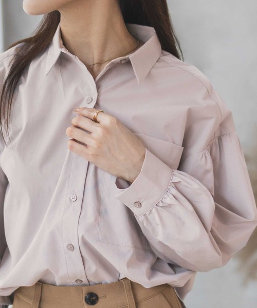 HusHusH（ハッシュアッシュ）の「HusHusH ボウタイブラウス 取り外し可（シャツ/ブラウス・レディース・チャコールグレー/グレイッシュベージュ・M/L）」の13枚目の写真