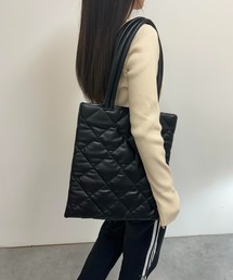 Quilting flat tote bag / キルティング フラット トートバッグ