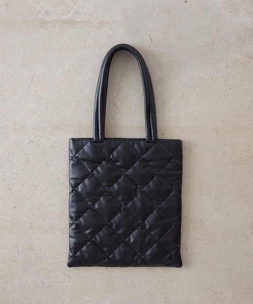 EFOLE（エフォル）の「Quilting flat tote bag / キルティング フラット トートバッグ（トートバッグ・レディース・シルバー/ブラック・FREE）」の13枚目の写真