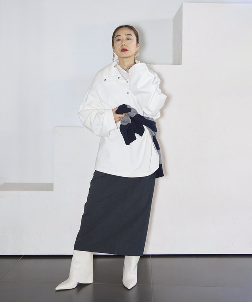 CITYSHOP（シティーショップ）の「B/W STANDNECK スウェット