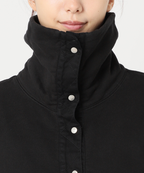 【CITYSHOP】24AW 24070042876030 B/W STANDNECK スタンドネック長袖スウェット CITYSHOP（シティーショップ）の「B/W STANDNECK スウェット