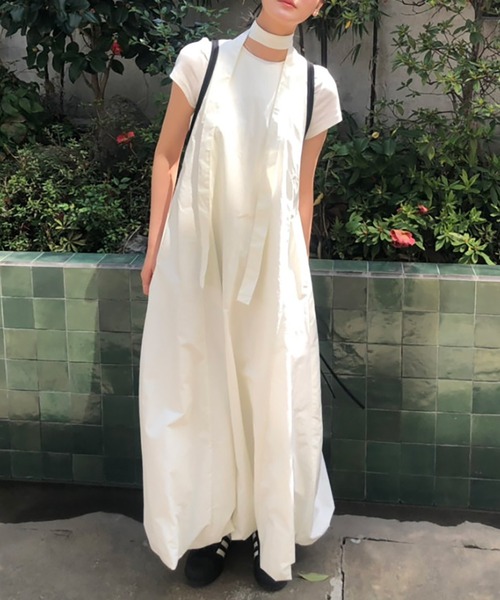 Doula Doula(ドゥーラドゥーラ)の「バルーンロングワンピース パンプキンワンピ(ワンピース・レディース・ブラック/ホワイト・FREE)」の2枚目の写真