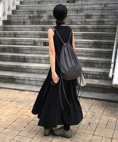 Doula Doula(ドゥーラドゥーラ)の「バルーンロングワンピース パンプキンワンピ(ワンピース・レディース・ブラック/ホワイト・FREE)」の17枚目の写真