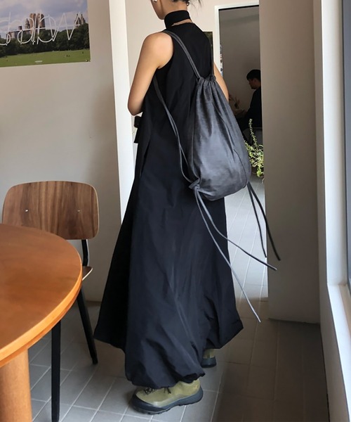 Doula Doula(ドゥーラドゥーラ)の「バルーンロングワンピース パンプキンワンピ(ワンピース・レディース・ブラック/ホワイト・FREE)」の19枚目の写真