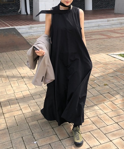 Doula Doula(ドゥーラドゥーラ)の「バルーンロングワンピース パンプキンワンピ(ワンピース・レディース・ブラック/ホワイト・FREE)」の21枚目の写真