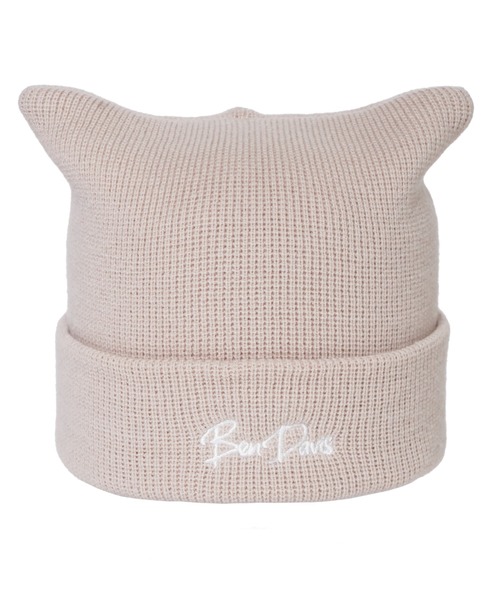 BEN DAVIS（ベンデイビス）の「【BEN DAVIS】NEKOMIMI KNIT CAP（ニットキャップ/ビーニー・メンズ・ブラック/ベージュ/オフホワイト・FREE）」の3枚目の写真