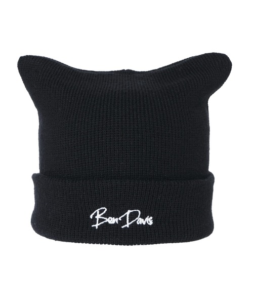 BEN DAVIS（ベンデイビス）の「【BEN DAVIS】NEKOMIMI KNIT CAP（ニットキャップ/ビーニー・メンズ・ブラック/ベージュ/オフホワイト・FREE）」の7枚目の写真