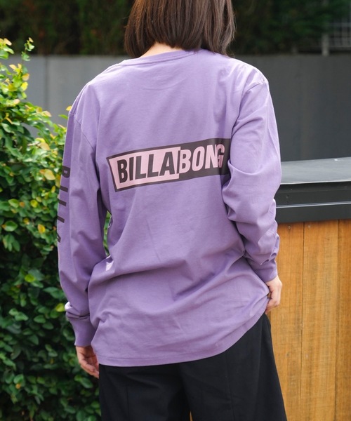 BILLABONG（ビラボン）の「BILLABONG メンズ BACK LOGO ロンＴ 【2024年秋冬モデル】/ビラボンバックプリント長袖ロンT（Tシャツ/カットソー・メンズ・ブラック/グレー/パープル/ホワイト・MEDIUM/LARGE/X-LARGE）」の4枚目の写真