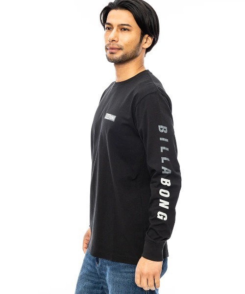 BILLABONG（ビラボン）の「BILLABONG メンズ BACK LOGO ロンＴ 【2024年秋冬モデル】/ビラボンバックプリント長袖ロンT（Tシャツ/カットソー・メンズ・ブラック/グレー/パープル/ホワイト・MEDIUM/LARGE/X-LARGE）」の9枚目の写真