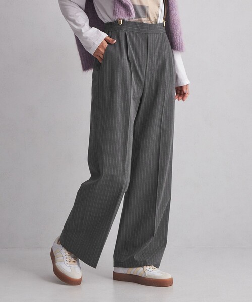 green label relaxing(グリーンレーベルリラクシング)の「【WEB限定】<at ease>オルマイ ワイド パンツ(その他パンツ・レディース・ベージュ/ブラック/グレー/その他1・SHORT/34/TALL/36/40/42/38)」の4枚目の写真