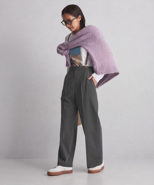 green label relaxing(グリーンレーベルリラクシング)の「【WEB限定】<at ease>オルマイ ワイド パンツ(その他パンツ・レディース・ベージュ/ブラック/グレー/その他1・SHORT/34/TALL/36/40/42/38)」の7枚目の写真