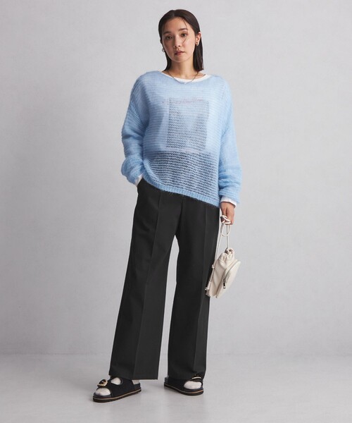 green label relaxing(グリーンレーベルリラクシング)の「【WEB限定】<at ease>オルマイ ワイド パンツ(その他パンツ・レディース・ベージュ/ブラック/グレー/その他1・SHORT/34/TALL/36/40/42/38)」の21枚目の写真