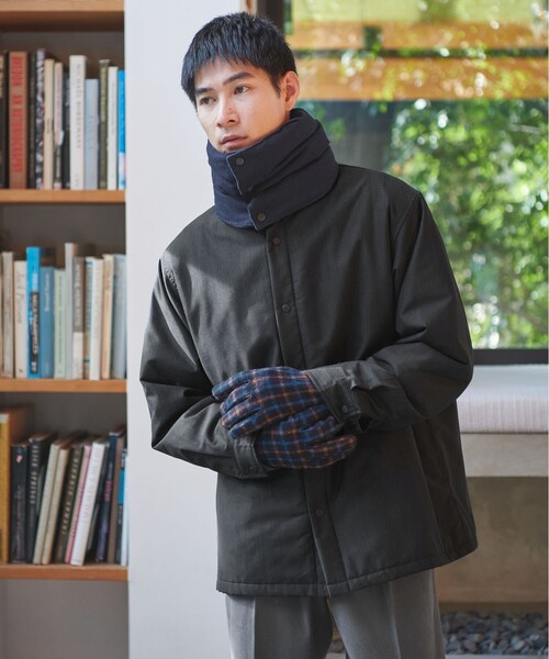 COBMASTER（コブマスター）の「【別注】＜COBMASTER×green label relaxing＞ダウン ネックゲイター（ネックウォーマー/スヌード・メンズ・ダークグレー/ネイビー・FREE）」の3枚目の写真