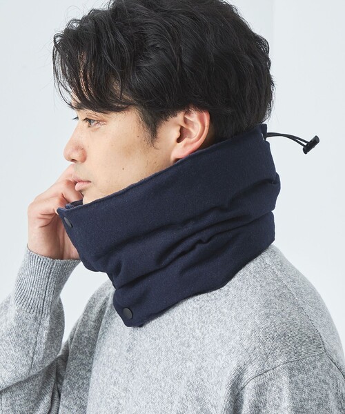 COBMASTER（コブマスター）の「【別注】＜COBMASTER×green label relaxing＞ダウン ネックゲイター（ネックウォーマー/スヌード・メンズ・ダークグレー/ネイビー・FREE）」の4枚目の写真