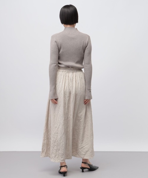 A part by（アパートバイ）の「ワッシャーボリュームスカート（スカート・レディース・ライトベージュ/ネイビー・FREE）」の9枚目の写真