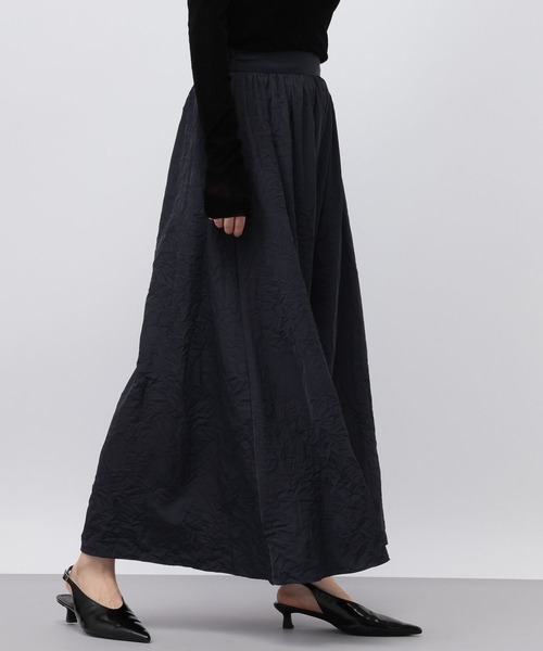 A part by（アパートバイ）の「ワッシャーボリュームスカート（スカート・レディース・ライトベージュ/ネイビー・FREE）」の12枚目の写真