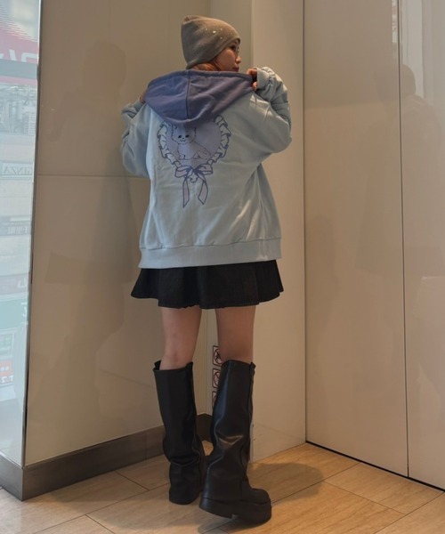 Candy Stripper（キャンディストリッパー）の「HEART DENIM MINI ワンピース（ワンピース・レディース・ブラック/インディゴブルー・2）」の20枚目の写真