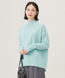 ウールカシミヤブレンドハイネック ニット