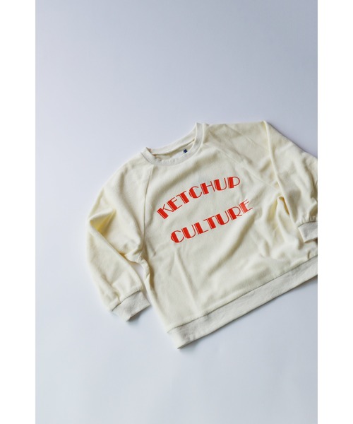 Catchup(ケチャップ)の「【Catchup】パイルプルオーバー(Tシャツ/カットソー・キッズ・オフホワイト/サックスブルー/ネイビー・90㎝/100㎝/110㎝/120㎝/130㎝/140㎝/150cm)」の2枚目の写真