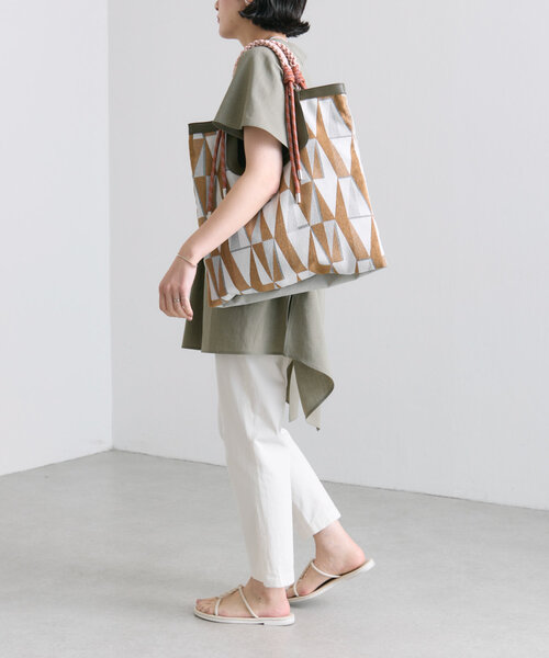 イアパピヨネ ＜A4サイズ対応＞異素材/2フェイストートバッグ ear PAPILLONNER（イアパピヨネ）の「《A4サイズ対応》異素材/2