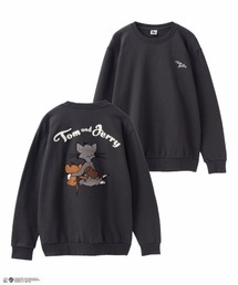 【別注限定展開】「トムとジェリー(Tom and Jerry)」サガラ刺繍裏起毛トレーナー