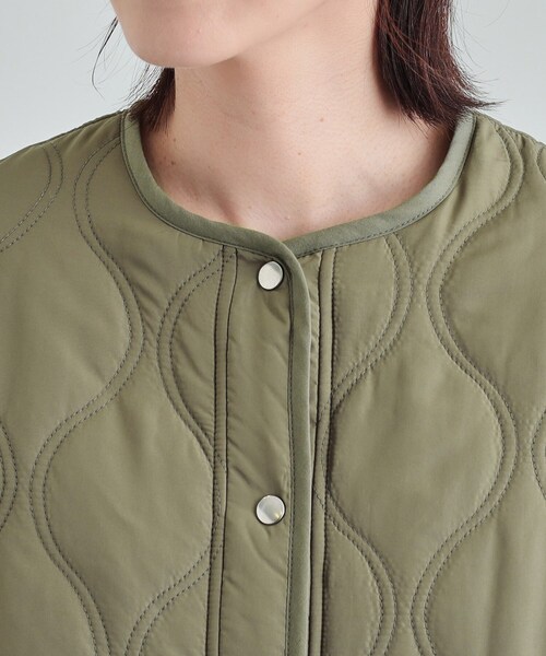 DRESKIP(ドレスキップ)の「◆【高レビュー/撥水/吸湿発熱】大人が着たい オーバーキルトブルゾン(ブルゾン・レディース・ブラック/カーキ/アイボリー・02/03/04)」の20枚目の写真