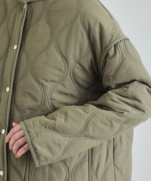 DRESKIP(ドレスキップ)の「◆【高レビュー/撥水/吸湿発熱】大人が着たい オーバーキルトブルゾン(ブルゾン・レディース・ブラック/カーキ/アイボリー・02/03/04)」の19枚目の写真