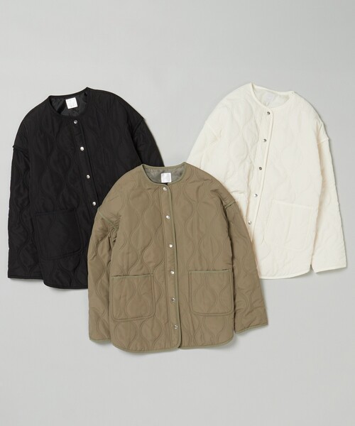 DRESKIP(ドレスキップ)の「◆【高レビュー/撥水/吸湿発熱】大人が着たい オーバーキルトブルゾン(ブルゾン・レディース・ブラック/カーキ/アイボリー・02/03/04)」の15枚目の写真